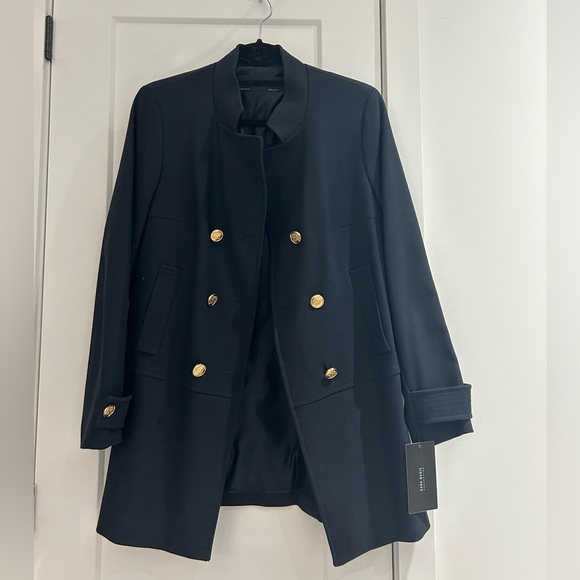 ZARA - BRAND NEW COAT - NAVY BLUE - Picture 1 of 4